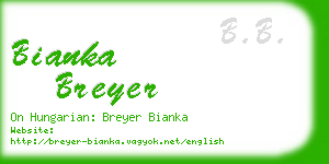 bianka breyer business card